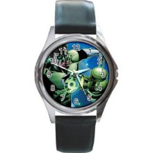 Green LanternUnisex Silver-Tone Round Metal Watch 14