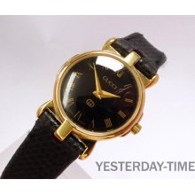 Gucci 3400L 1980's Swiss 7 Jewel Gold Plated Ladies Quartz Watch