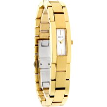 Gucci 4600 Series Ladies White Dial Gold Tone Swiss Quartz Watch YA046501