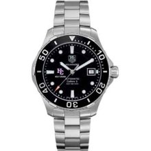 Holy Cross Men's TAG Heuer Automatic Aquaracer w/ Black Be