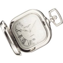 Hunter Case Pocket Watch w Date Display and Matching Curb Chain