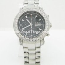 Iced Out Bling Joe Rodeo Junior Automatic Mens 7.00ctw Diamond Watch