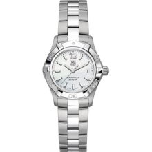 In Box Tag Heuer Aquaracer White Mother Of Pearl Ladies Watch Waf1414.ba0823