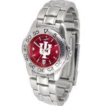 Indiana Hoosiers Sport Steel Band AnoChrome-Ladies Watch