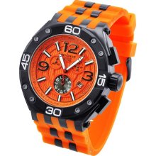 Insignum Pulsus Orange - Black IP Chronograph Watch