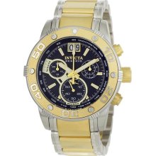 Invicta 0761 Reserve Chronograph 18k Gold-plated And Silver-tone Ss Mens Watch