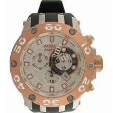 Invicta 0911 Men's Reserve Rubber Band Silver Dial Watch