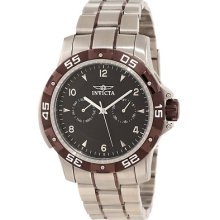 Invicta 10308 Men's Specialty Stainless Steel Band Black Dial Watch