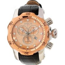 Invicta 10813 Watch Men Venom Reserve Rose Dial Chronograph Quartz 1000m