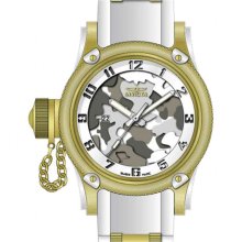 Invicta 11338 Men's Russian Diver Lefty Grey Camouflage Dial White Rub