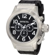 Invicta 1140 Corduba Elegant Black Dial Rubber Chronograph Men's Watch