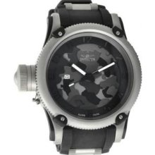 Invicta 1202 Mens Russian DIver Special Ops Lefty Swiss Quartz Rubber Strap Gray