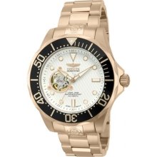 Invicta 13712 Pro Diver Wht Rose Dl Auto 3h Rose Ss