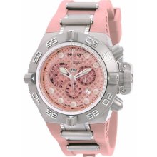 Invicta 1391 Men's Subaqua Noma Iv Pink Dial Chronograph Rubber Strap Dive Watch