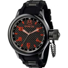 Invicta 1973 Men's Signature Russian Diver Black Ion Plated Rubbe ...