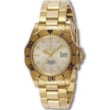 Invicta 2155 Men's Swiss Pro Diver 18k Yellow Gold Plat