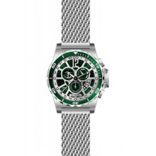 Invicta 80265 Men's Specialty Chronograph Silver Green Dial Power Reserve Watch