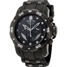 Invicta Men's 6986 Pro Diver Collection Chrono Black Dial Black Watch