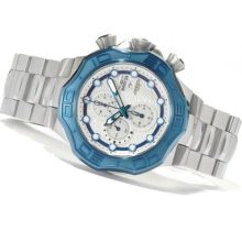 Invicta Mens Pro Diver Sting Ray Blue Ip Bezel Silver Dial Stainless Steel Watch