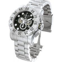 Invicta Mens Reserve Leviathan Chrono Stainless & Black Dial Watch 7265