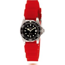 Invicta Sapphire Lady Jelly Diver Black Dial Red Band Inv7070