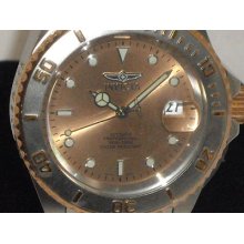 Invicta W/ Automatic Make Offer Gorgeous Salmon Dial Rare Find