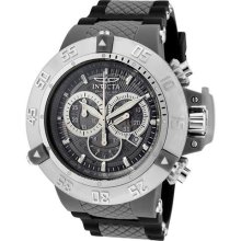 Invicta Watches Men's Subaqua Chronograph Black Rubber Black/Grey Rub