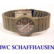 Iwc Schaffhausen Ladies Titanium Watch 4507 Khaki