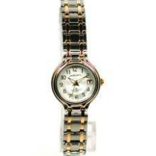 Jaclyn Smith Fashion Watch Shiny & Matte Gold & Silver Expansion