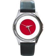 Japan Japanese Flag New Round Unisex Wrist Watch