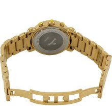 JBW Victory Chronograph Diamond Watch Bezel Color: 18K Gold Plated, Dial Color: Mother of Pearl