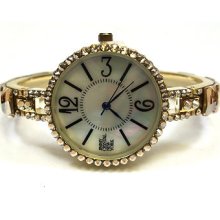 Jimmy Crystal Ladies Watch Wj646 Gold Metal With Swarovski Crystals