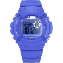 Jls Unisex Digital Lcd Watch Jls011bl With Blue Strap