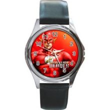 Justice League Unisex Silver-Tone Round Metal Watch 12