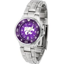 Kansas State Wildcats KSU Womens Steel Anochrome Watch