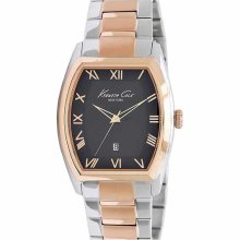 Kenneth Cole 2 Tone Rose Gold Stainless Steel Mens Watch Kc9050