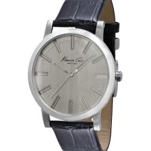 Kenneth Cole New York Slim Leather Strap Watch, 42mm