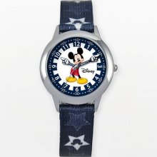 Kid's Mickey Time Teacher Printed Strap Watch in Blue ...