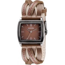 KLS-0209L Kahuna Ladies Brown Multi Thong Watch