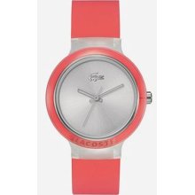 Lacoste 2020056 Goa Coral Pink Silicone Strap Unisex Watch