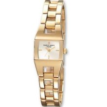 Ladies Charles Hubert 14k Gld-pltd Stnlss Steel Wht Dial 20x22mmwatch Xwa1758