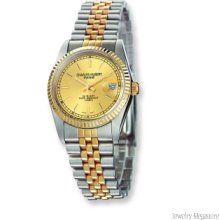 Ladies Charles Hubert 14k Gold-plated 2-tone Gold-tone Dial 25mm Watch