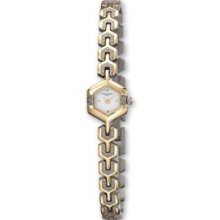 Ladies Charles Hubert 14k Gold-plated Titanium Off White Dial Watch