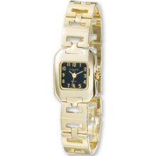 Ladies Charles Hubert Gold Plated Stnlss Steel Watch