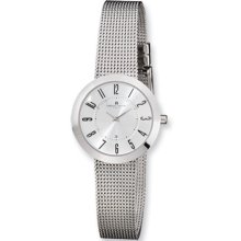 Ladies Charles Hubert Stainless Steel Silver Dial Milanese Band Watch