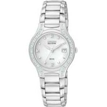 Ladies' Citizen Eco-Drive Modena Watch with Silver Dial (Model: