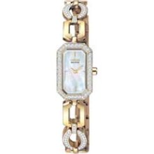 Ladies' Citizen Eco-Drive Swarovski Crystal Watch with Rectangular