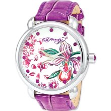 Ladies Ed Hardy Garden Purple Watch