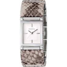 Ladies Fossil Faux Leather Dress Watch Es2553