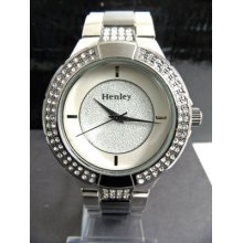 Ladies Henley Diamante Crystal Bracelet Watch Double Buckle Gift H163